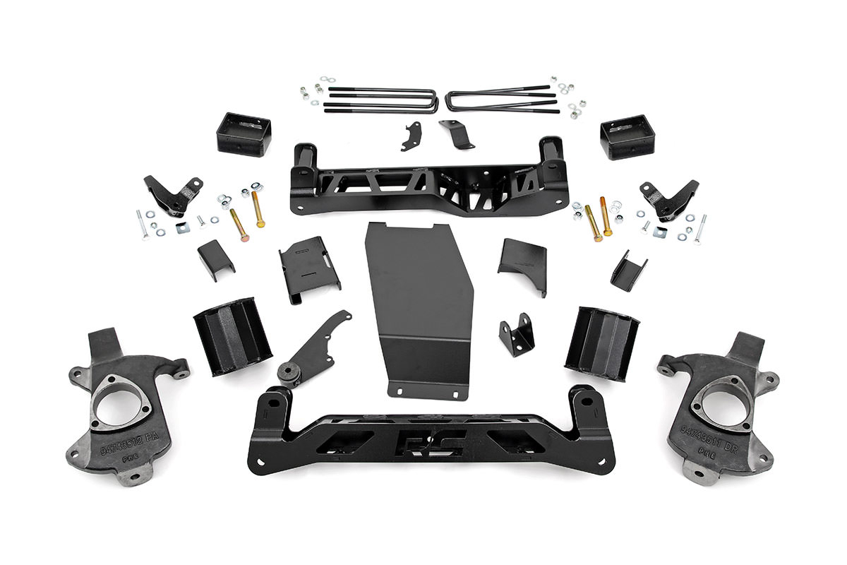 GMC Sierra 1500 Suspension Lift Kit - Rough Country - Magneride, 5 Inch, Cast Steel - '14-'18